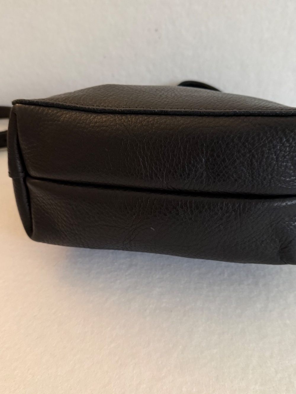 EUC Portland Leather Goods PLG Pebbled Black Mini Crossbody Classic - Picture 5 of 14